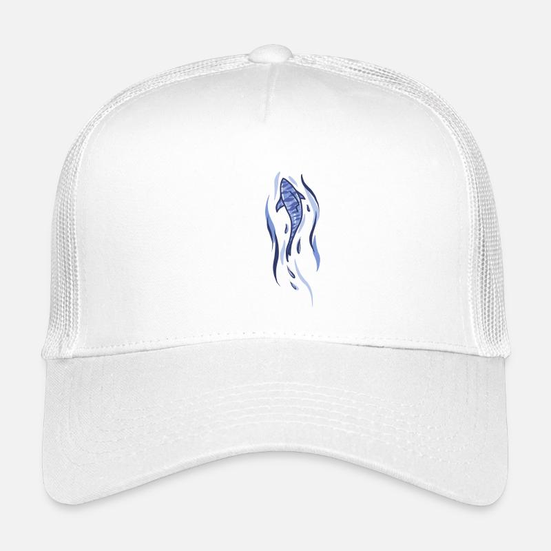 Hai Illustration - Kinder Trucker-Cap - Weiß