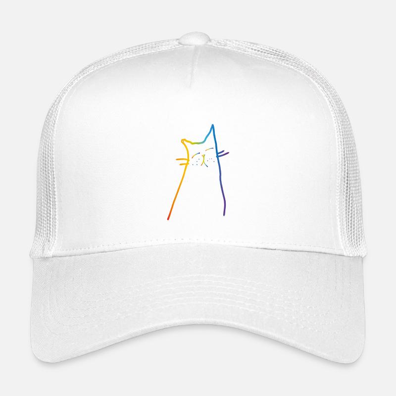 Rainbow Cat Kinder Trucker-Cap