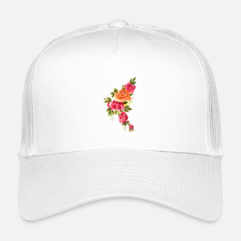 Rosen-Aquarell-Strauß Kinder Trucker-Cap