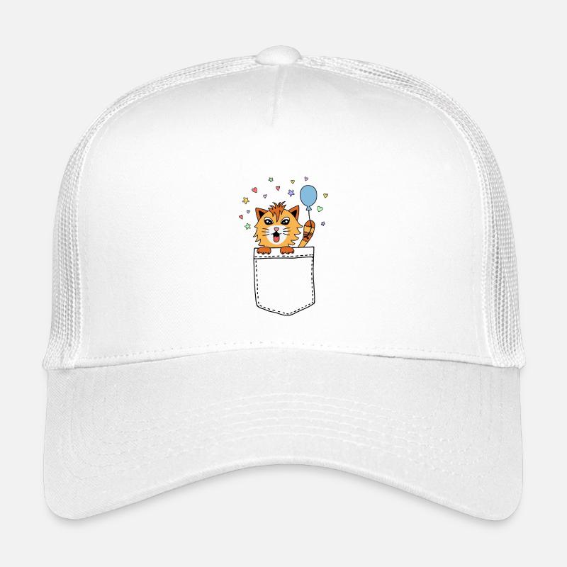 Katze in Brusttasche Kinder Trucker-Cap