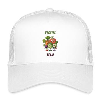 Veggies Team: Colorful Vegetables - Kids’ Trucker Cap - white - Front