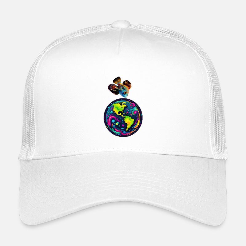 Fish and its planet - Kids’ Trucker Cap - white