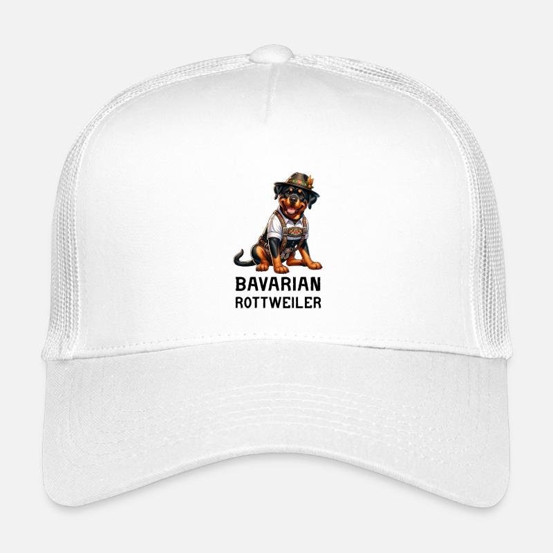 Rottweiler Bayern Design - Kinder Trucker-Cap - Weiß