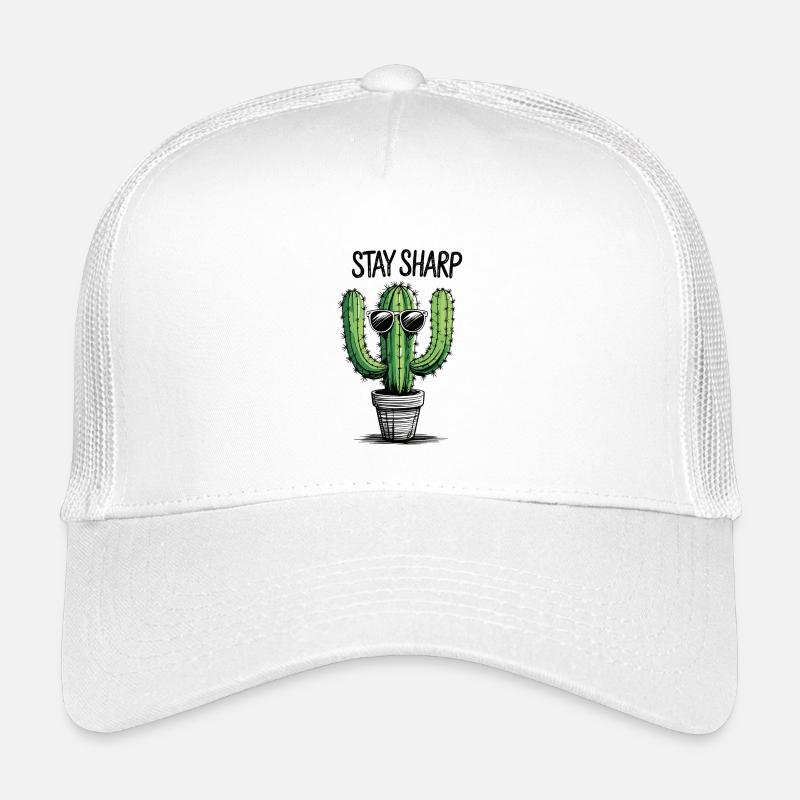 Cactus avec lunettes de soleil et message Casquette trucker enfant