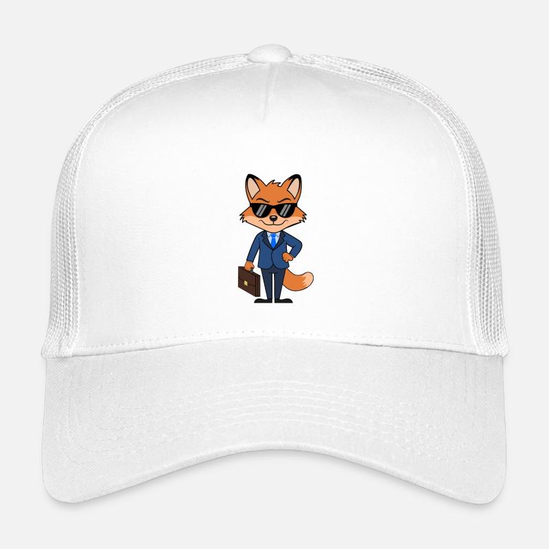 Fox Geschäftsmann eleganter Anzug mit Aktentasche Kinder Trucker-Cap