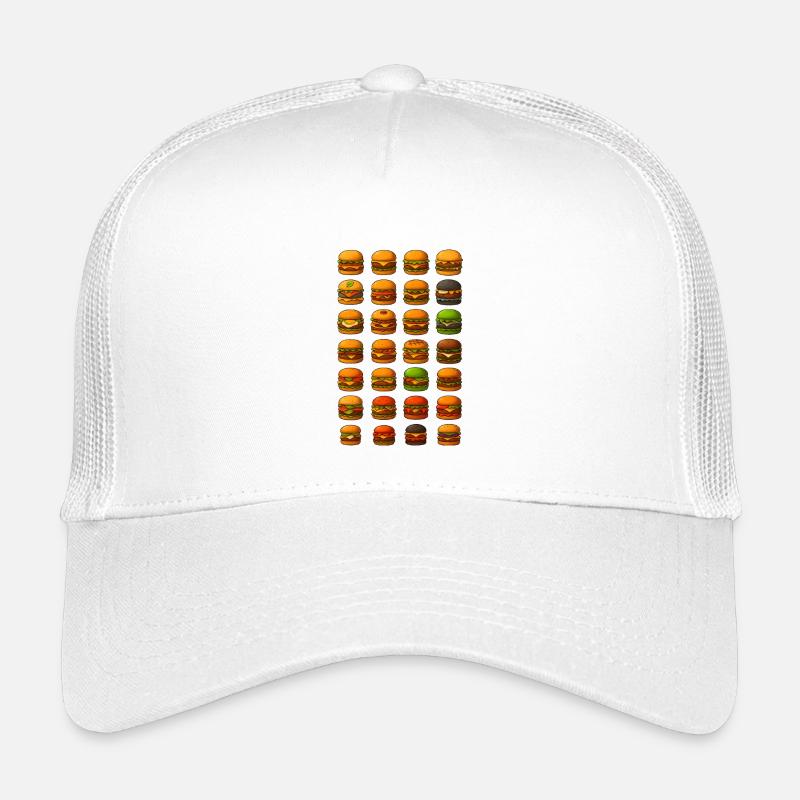 Diverse burger designs for food lovers Kids’ Trucker Cap