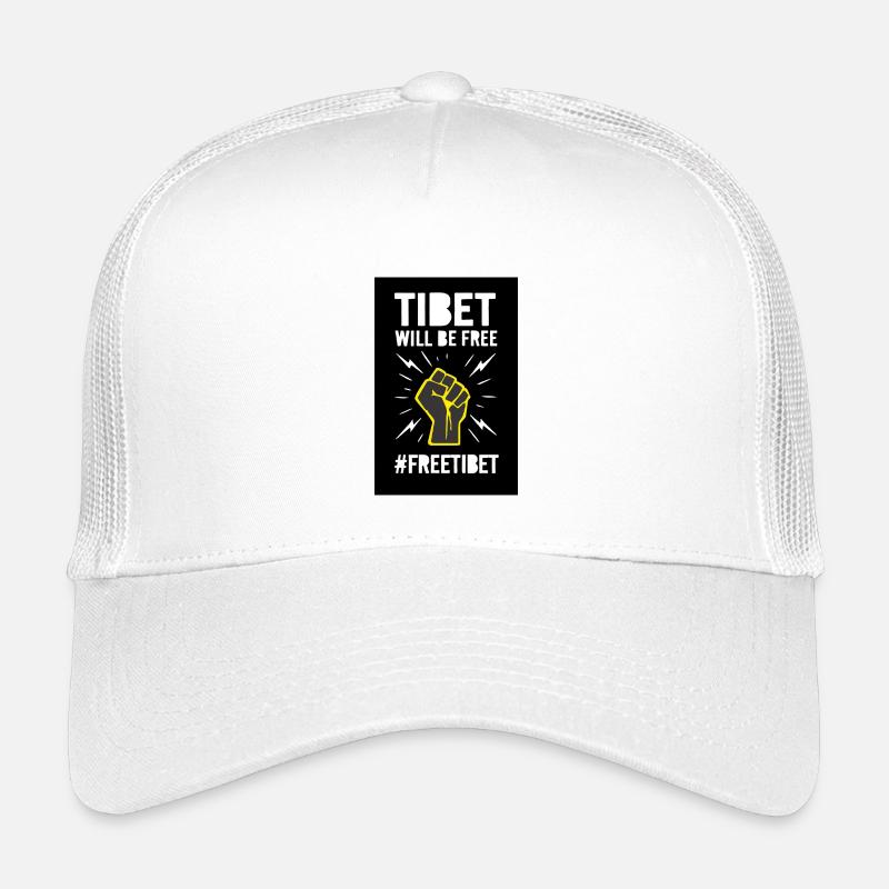 Tibet wird frei sein. Protest-Design. - Kinder Trucker-Cap - Weiß