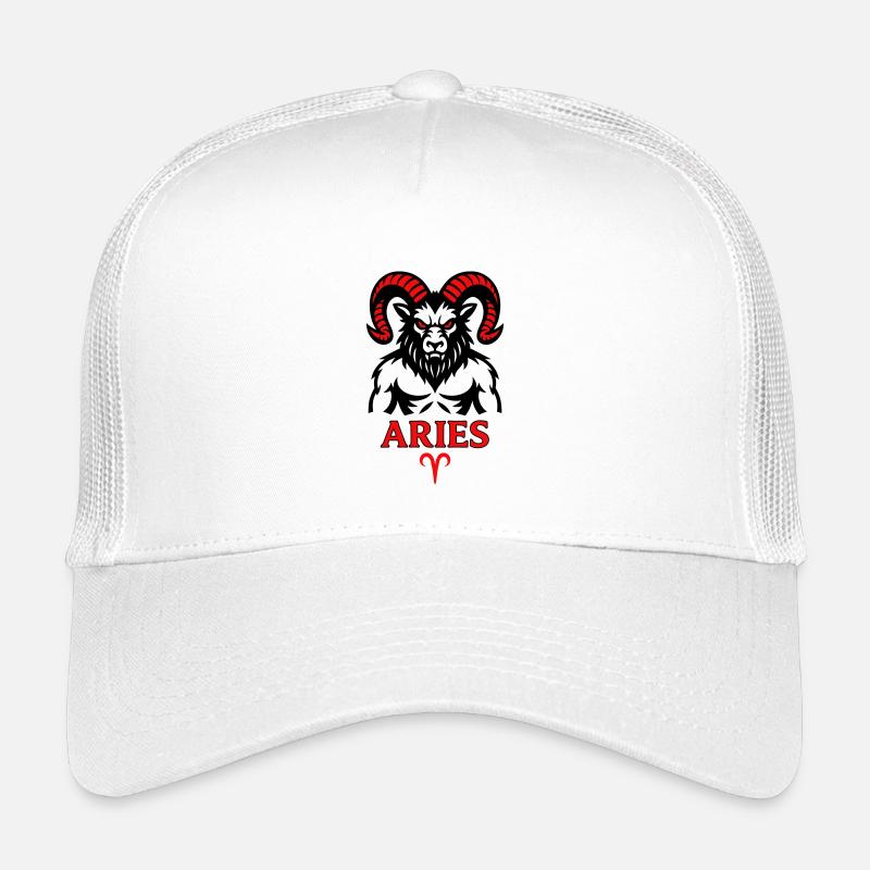 Aries zodiac sign with horns symbol Kids’ Trucker Cap