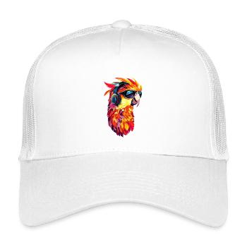 Perroquet Ara Perruche Cacatoès Amoureux des perroquets - Casquette trucker enfant - blanc - Devant