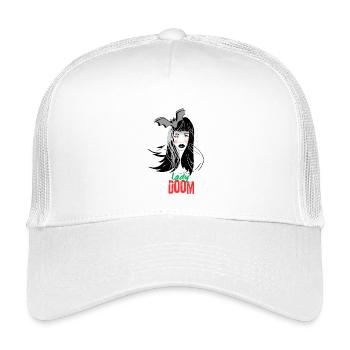 Lady Verdammnis - Kinder Trucker-Cap - Weiß - Vorne