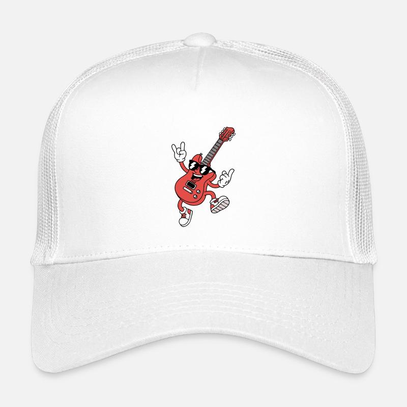 Cartoon Guitar Design Guitar Comic Kids’ Trucker Cap