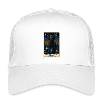 Retriever à poil bouclé - Casquette trucker enfant - blanc - Devant