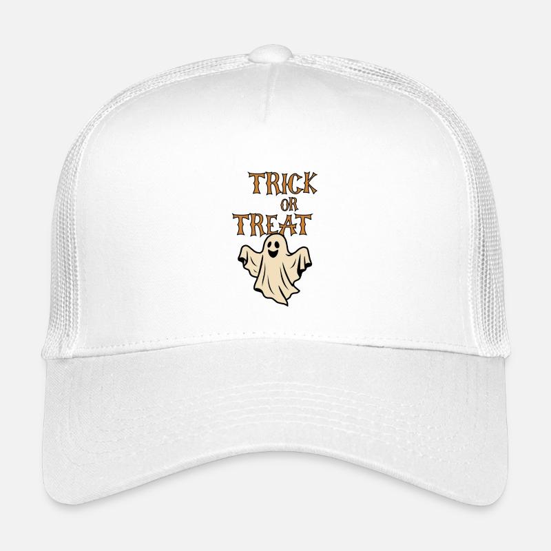 Trick oder Treat Geister Halloween Retro Kinder Trucker-Cap