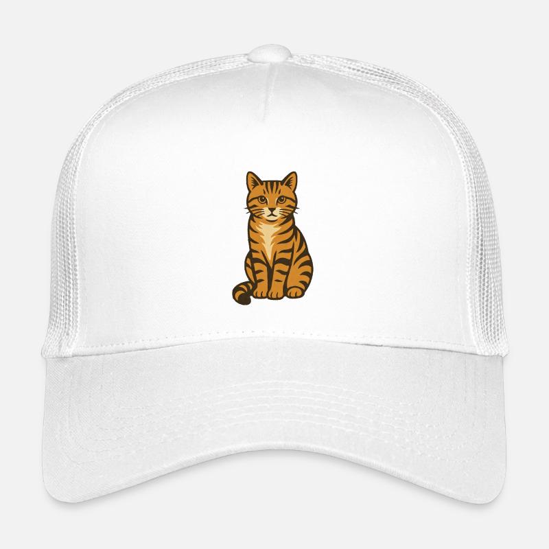 Tigre chat Vintage Illustration Casquette trucker enfant