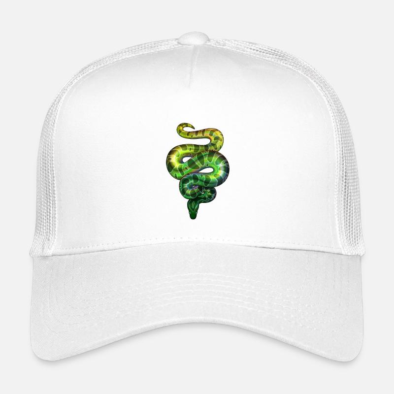 Neon Schlange Grün Kinder Trucker-Cap