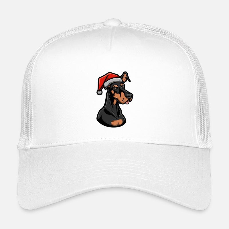 Doberman Dog Christmas Kids’ Trucker Cap
