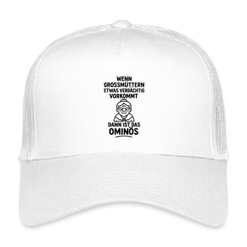 ominös oma omi verdächtig wortwitz - Kinder Trucker-Cap - Weiß - Vorne