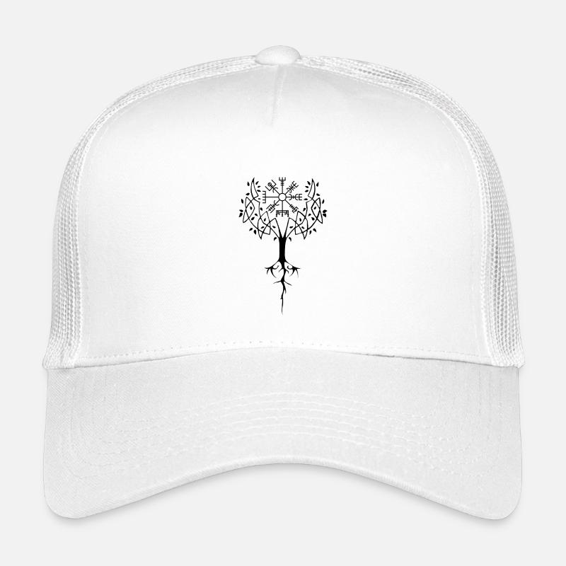Runic Tree of Life (Black) Kids’ Trucker Cap