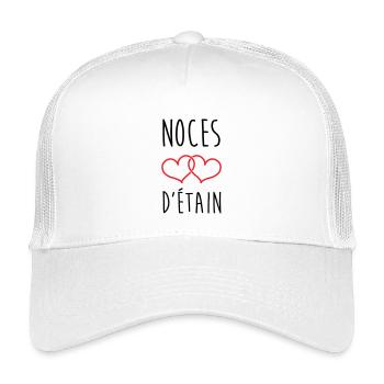 Zinnhochzeit 10 Jahre Hochzeit - Kinder Trucker-Cap - Weiß - Vorne