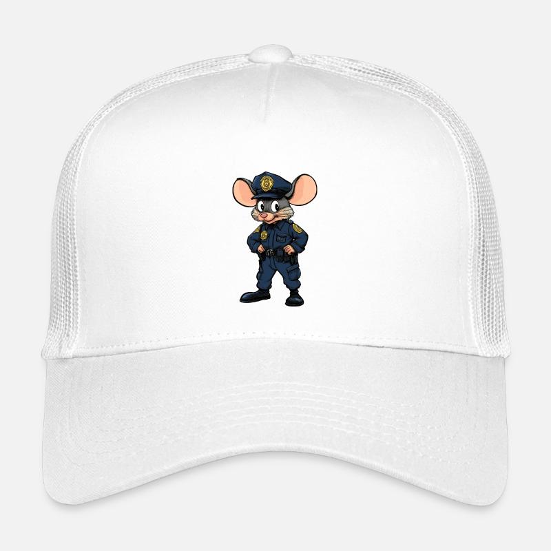 Mäuschen Polizistin / Polizei Maus Kinder Trucker-Cap