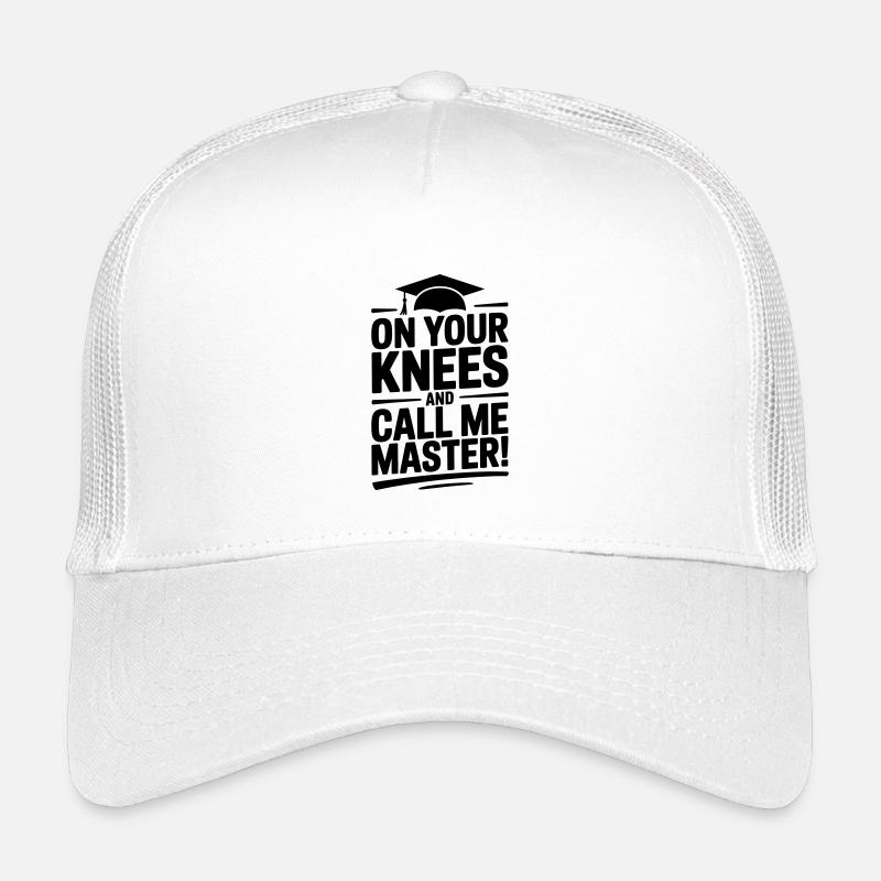 Master-Abschluss Universität lustiger Spruch Kinder Trucker-Cap