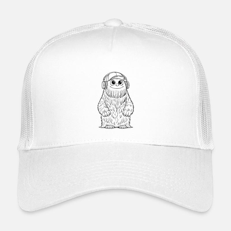 DJ Fluffo - Monster Fluffonster® schwarz Kinder Trucker-Cap