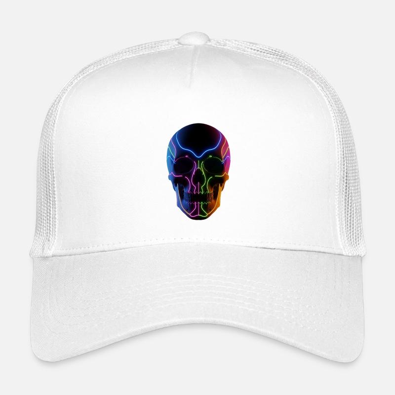 Glowing skull for DJ & techno fans Kids’ Trucker Cap