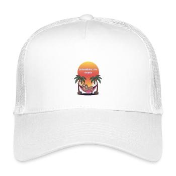 Le paresseux zen - Casquette trucker enfant - blanc - Devant