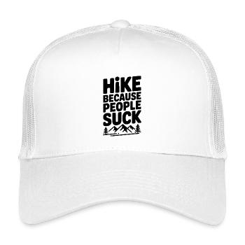 Randonnée parce que les gens sont nuls - Casquette trucker enfant - blanc - Devant