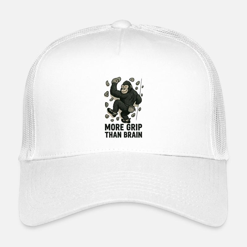 Plus de prise que de cerveau – Bloc de gorille Casquette trucker enfant