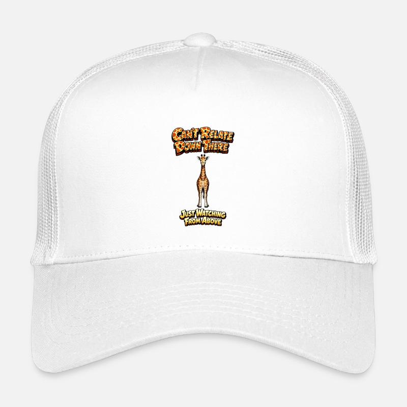 Giraffe über Meme Tee - Kinder Trucker-Cap - Weiß