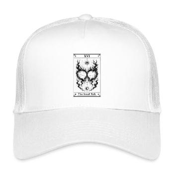 Conversation banale | Carte de tarot tous les jours - Casquette trucker enfant - blanc - Devant