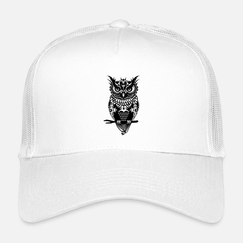 dunkle Eule mit einem geheimnisvollen Blick Kinder Trucker-Cap