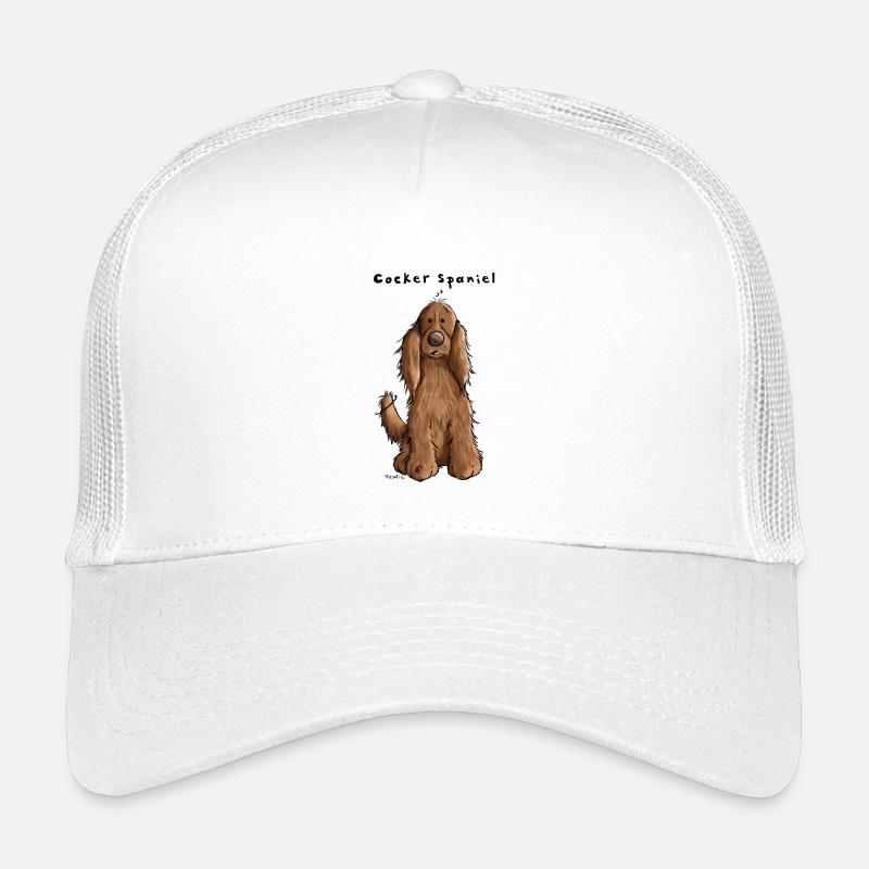 Der Cocker Spaniel - Kinder Trucker-Cap - Weiß