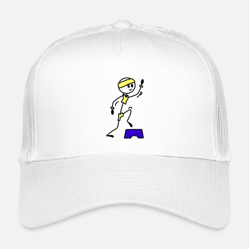 Steps or aerobics girl training exercise Kids’ Trucker Cap