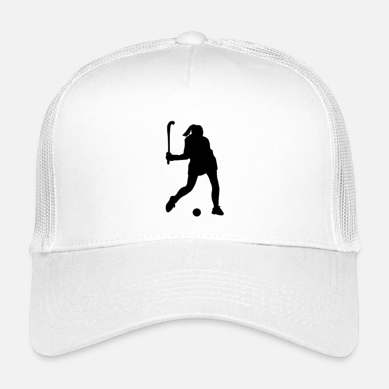 Schattenbild des Eishockeyspielers Kinder Trucker-Cap