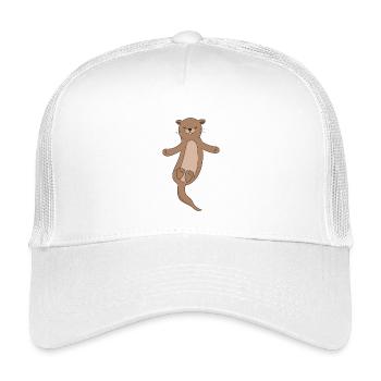 Otter - Kinder Trucker-Cap - Weiß - Vorne