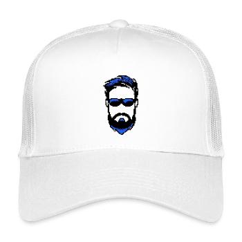 Porteur de barbe Masculinité Barbe Barbe de chèvre - Casquette trucker enfant - blanc - Devant