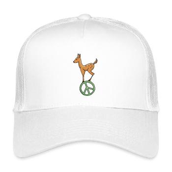 Symbole de paix Fawn - Casquette trucker enfant - blanc - Devant