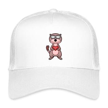 Wiesel mit Herz - Kinder Trucker-Cap - Weiß - Vorne