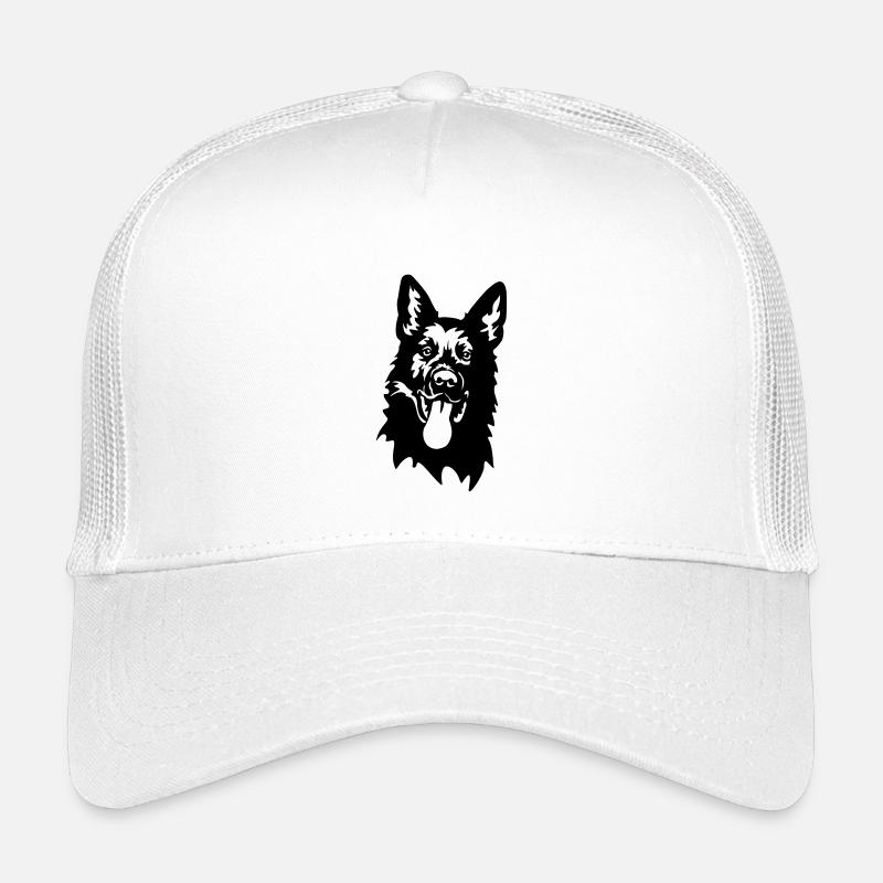 Deutscher Schäferhund Kopf Kinder Trucker-Cap