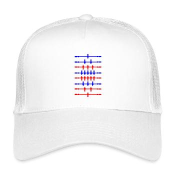 Tischfußballmannschaften - Kinder Trucker-Cap - Weiß - Vorne