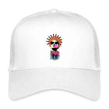 Pop Art Woman - Kids’ Trucker Cap - white - Front