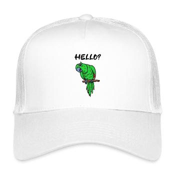 Papagei Spruch Vogel Zootiere Vogelliebhaber - Kinder Trucker-Cap - Weiß - Vorne