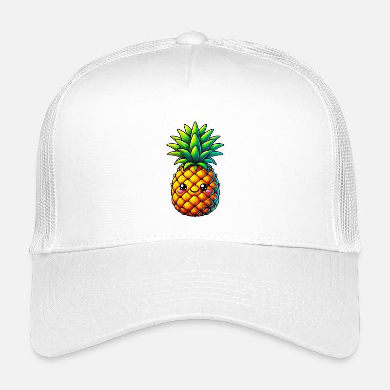 Pineapple - Kids’ Trucker Cap - white