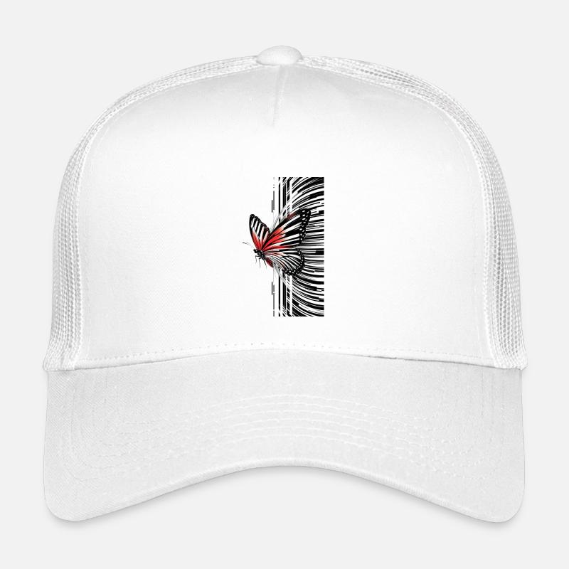 Magnifique Papillon aux ailes décorées Casquette trucker enfant