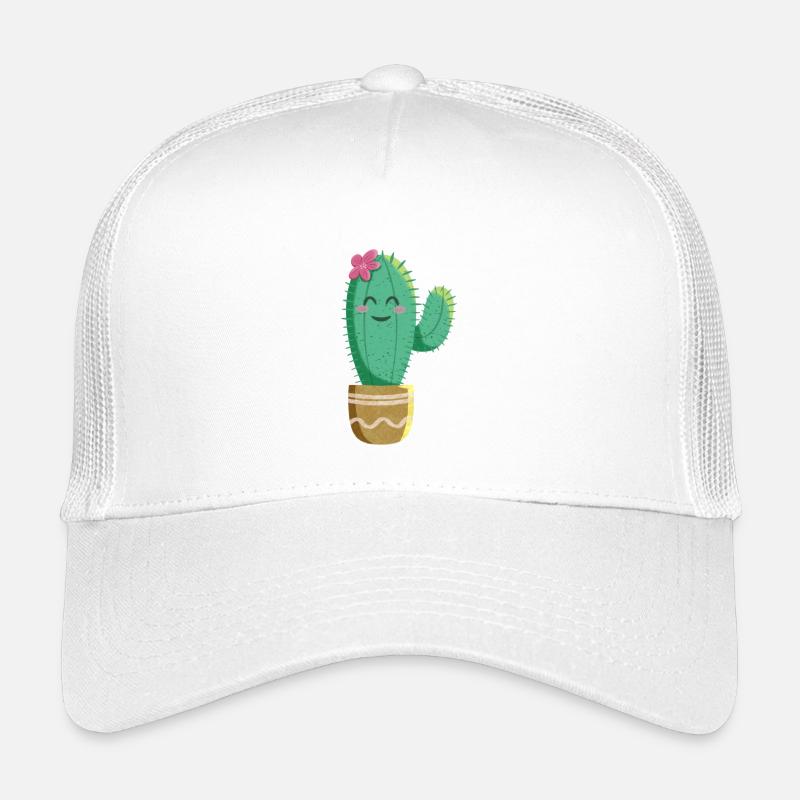 Cute Cactus with Flower Kids’ Trucker Cap