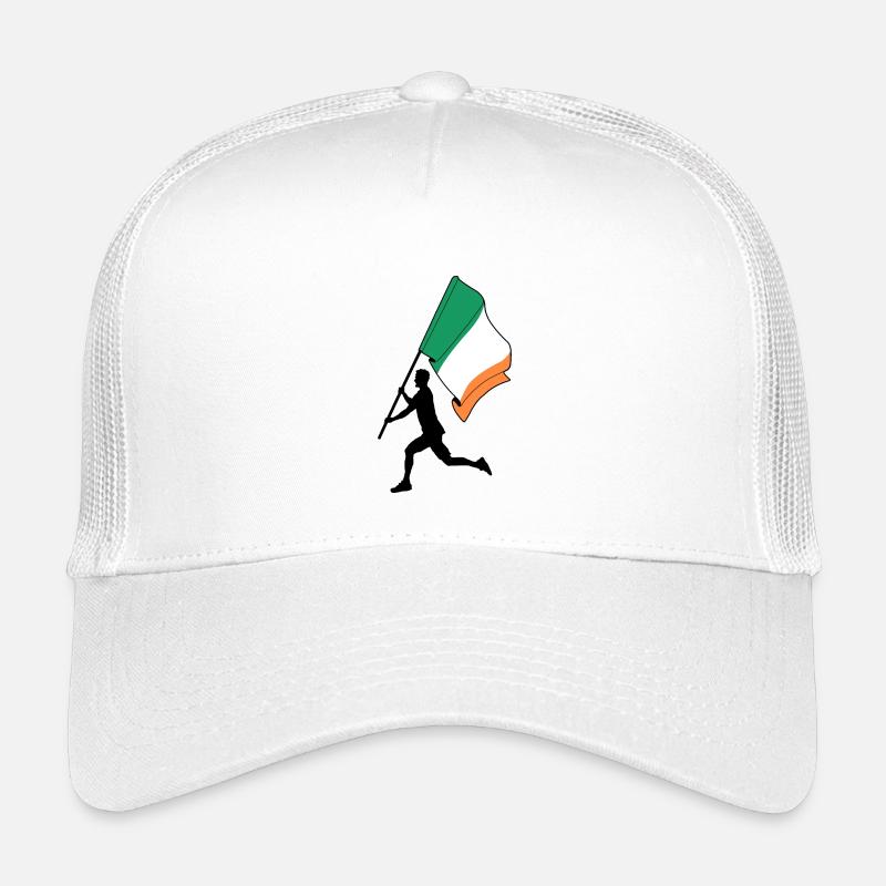 Flag Ireland Man Running Kids’ Trucker Cap