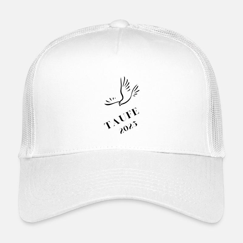 Taufe 2025 Taube hinabschwebend Taufgeschenk 2025 Kinder Trucker-Cap