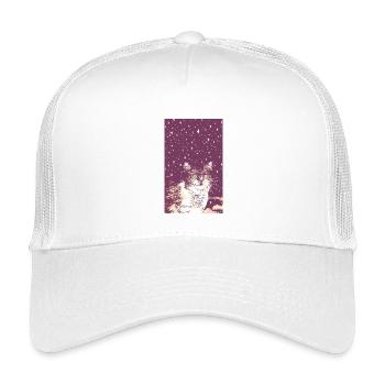 STAR KITTY - Kids’ Trucker Cap - white - Front